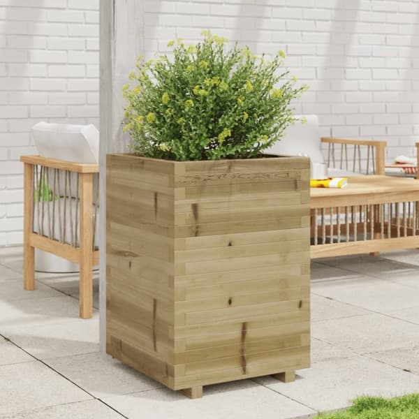 vidaXL Plantekasse 50x50x72,5 cm impregnert furu