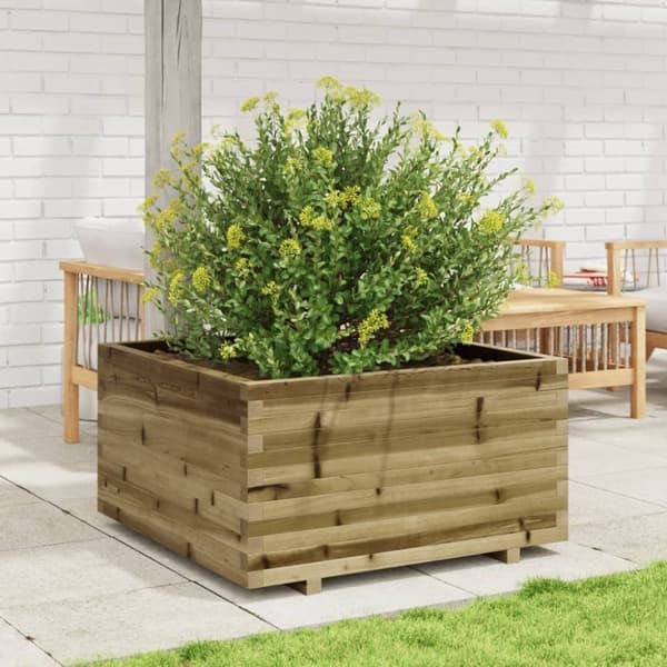 vidaXL Odlingslåda 90x90x49,5 cm impregnerat furu
