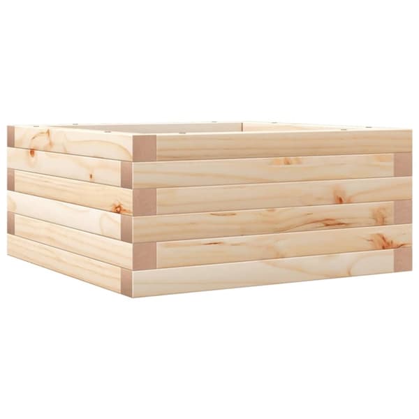 vidaXL Hageplantekasse 50x50x23 cm heltre furu
