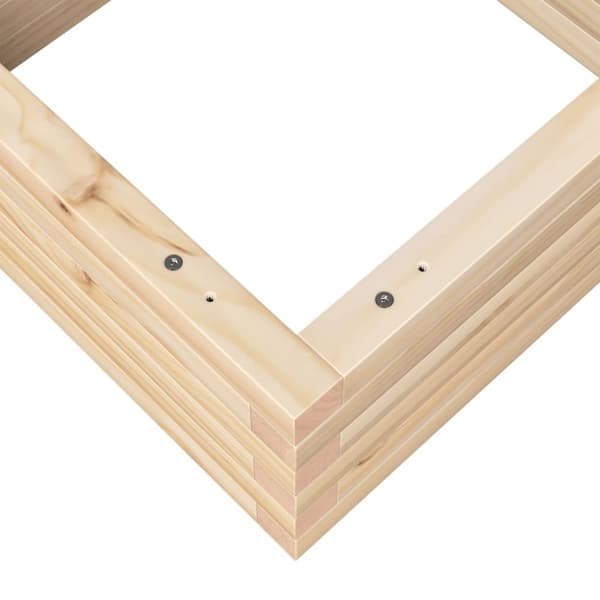 vidaXL Hageplantekasse 50x50x23 cm heltre furu