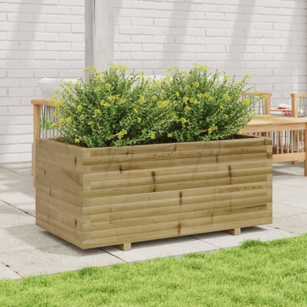 vidaXL plantekasse 110x60x49,5 cm imprægneret fyrretræ