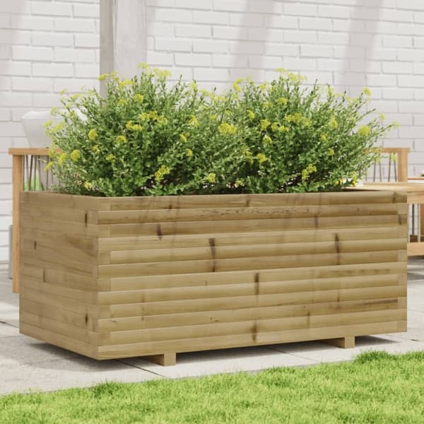 vidaXL plantekasse 110x60x49,5 cm imprægneret fyrretræ