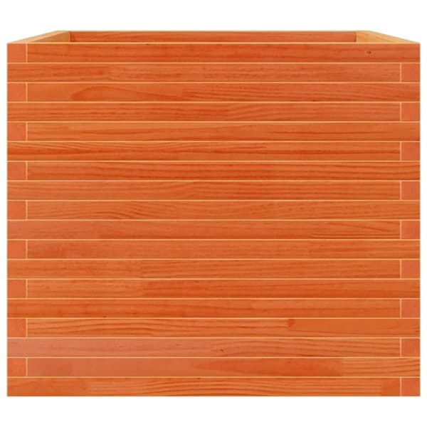 vidaXL plantekasse 80x80x68,5 cm massivt fyrretræ gyldenbrun