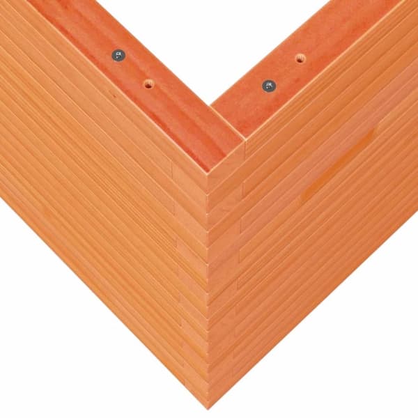 vidaXL plantekasse 80x80x68,5 cm massivt fyrretræ gyldenbrun