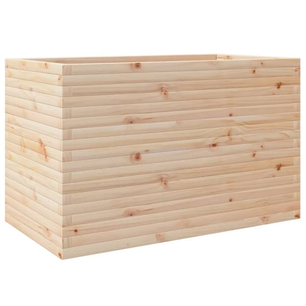 vidaXL plantekasse 110x60x68,5 cm massivt fyrretræ