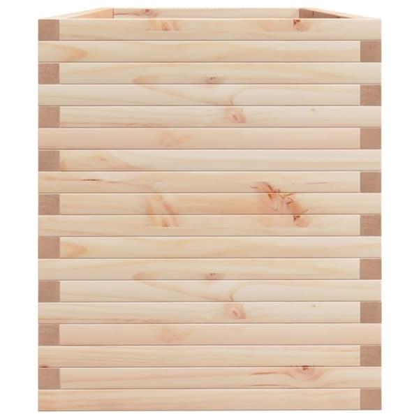 vidaXL plantekasse 110x60x68,5 cm massivt fyrretræ