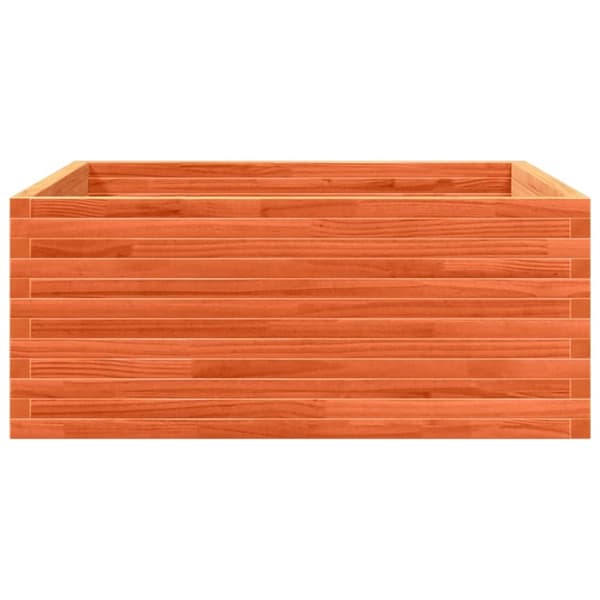 vidaXL Odlingslåda vaxbrun 110x110x46 cm massiv furu