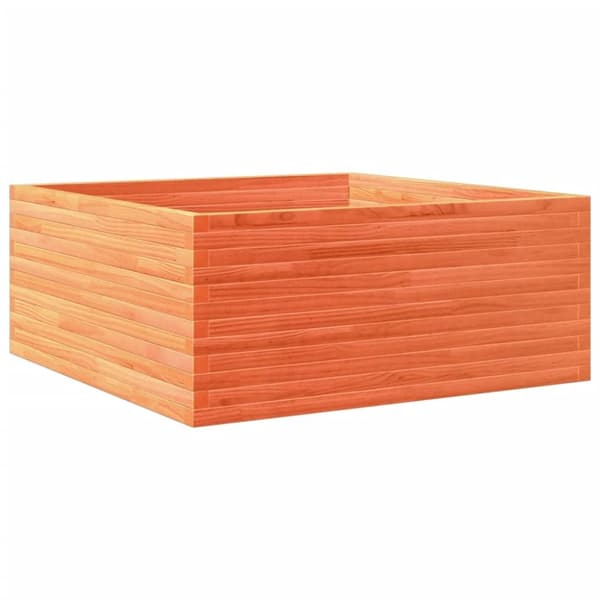vidaXL Odlingslåda vaxbrun 110x110x46 cm massiv furu