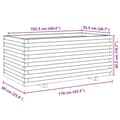 Miniatyrbilde 11 av 11: vidaXL Plantekasse 110x60x49,5 cm impregnert furu