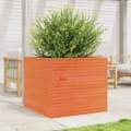 Miniatyrbilde 4 av 11: vidaXL Plantekasse voksbrun 80x80x68,5 cm heltre furu