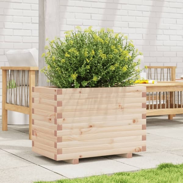 vidaXL Plantekasse 70x40x49,5 cm heltre furu