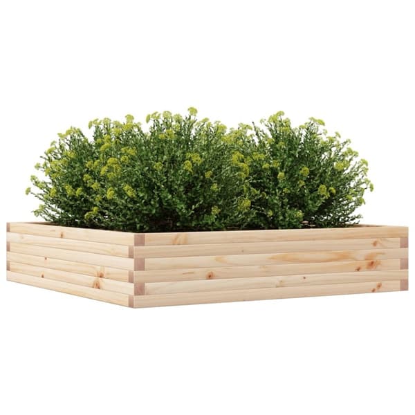 vidaXL Hageplantekasse 110x110x23 cm heltre furu