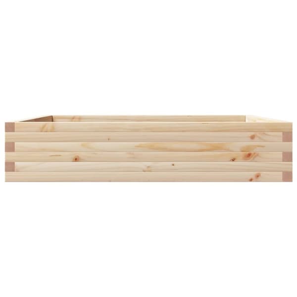 vidaXL Hageplantekasse 110x110x23 cm heltre furu