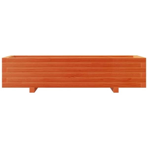 vidaXL Odlingslåda vaxbrun 110x40x26,5 cm massiv furu