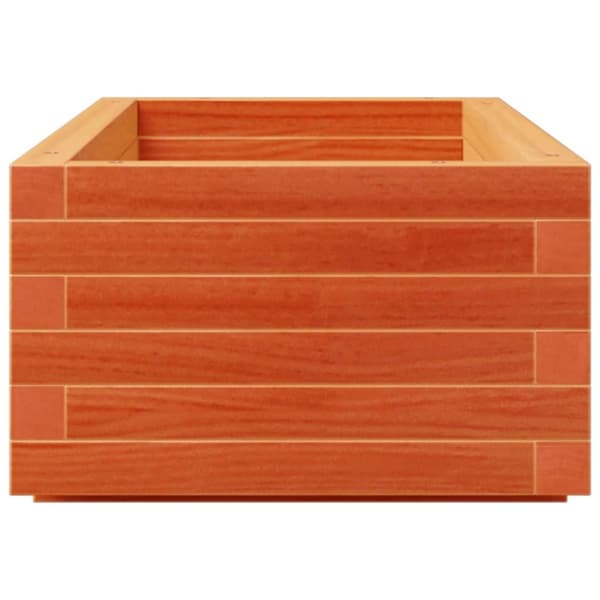 vidaXL Odlingslåda vaxbrun 110x40x26,5 cm massiv furu