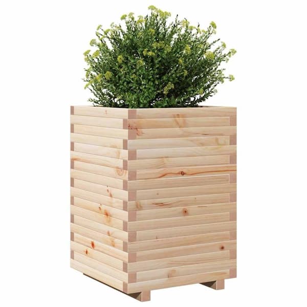 vidaXL Hageplantekasse 50x50x72 cm heltre furu