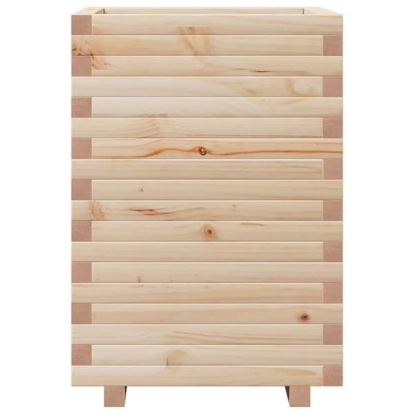 vidaXL Hageplantekasse 50x50x72 cm heltre furu