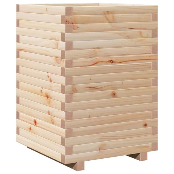 vidaXL Hageplantekasse 50x50x72 cm heltre furu