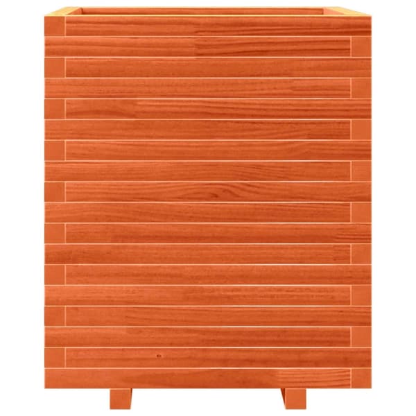 vidaXL Plantekasse voksbrun 60x60x72 cm heltre furu