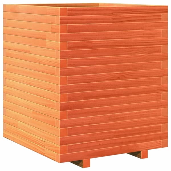 vidaXL Plantekasse voksbrun 60x60x72 cm heltre furu