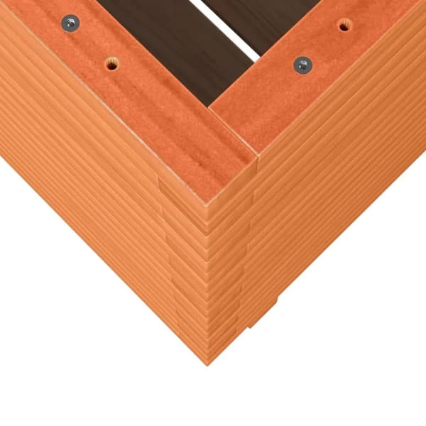 vidaXL Plantekasse voksbrun 60x60x72 cm heltre furu