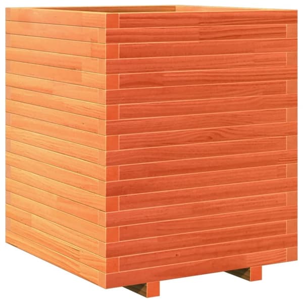 vidaXL Plantekasse voksbrun 60x60x72 cm heltre furu