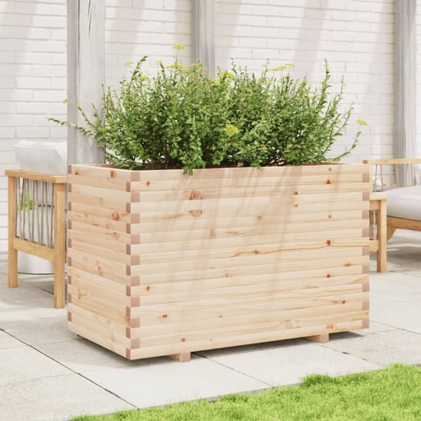 vidaXL Plantekasse 110x60x72 cm heltre furu