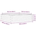 Miniatyrbilde 9 av 10: vidaXL Hageplantekasse 100x100x23 cm heltre douglasgran