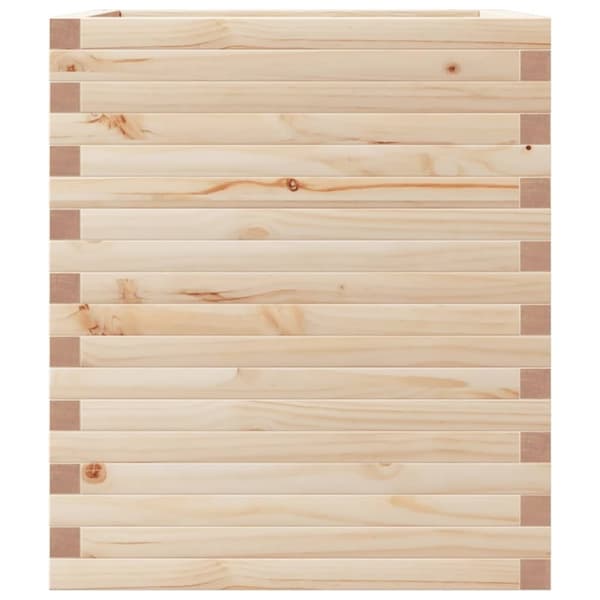 vidaXL Odlingslåda 60x60x68,5 cm massivt furuträ