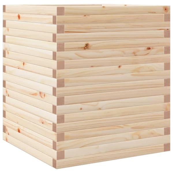 vidaXL Odlingslåda 60x60x68,5 cm massivt furuträ