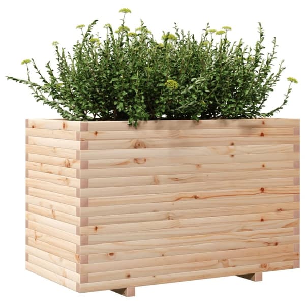 vidaXL plantekasse 110x60x72 cm massivt fyrretræ