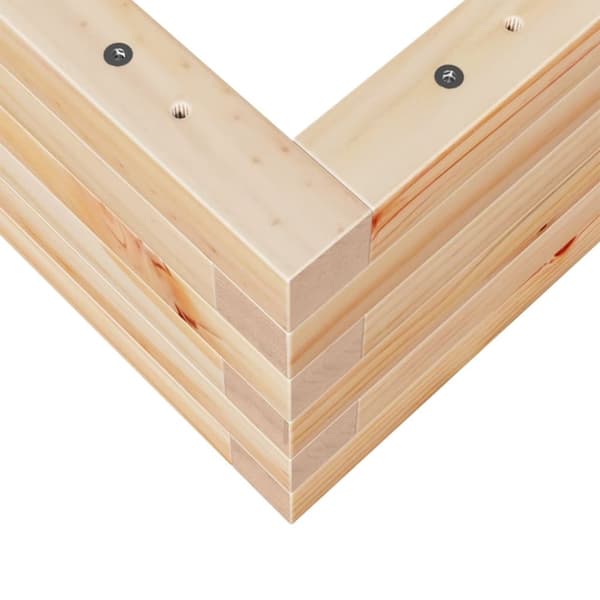 vidaXL Plantekasse 70x40x23 cm heltre furu