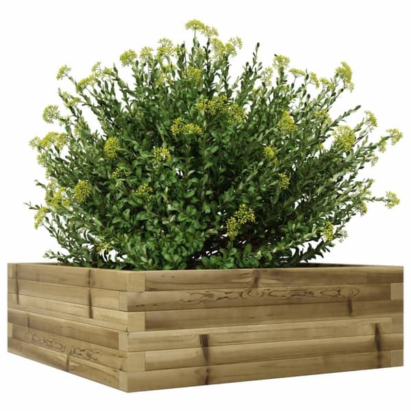 vidaXL Plantekasse 70x70x23 cm impregnert furu