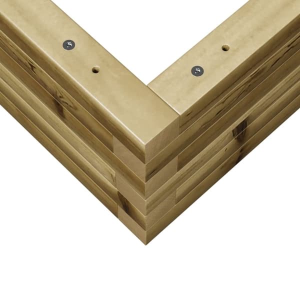 vidaXL Plantekasse 70x70x23 cm impregnert furu