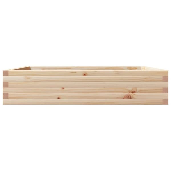 vidaXL plantekasse 110x110x23 cm massivt fyrretræ
