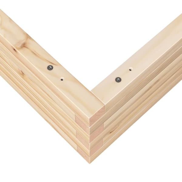 vidaXL plantekasse 110x110x23 cm massivt fyrretræ