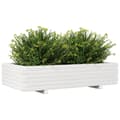 Miniatyrbillede 3 af 10: vidaXL plantekasse 110x60x26,5 cm massivt fyrretræ hvid