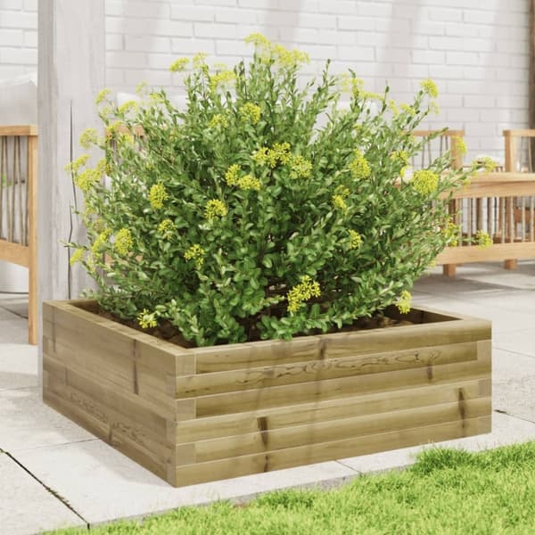 vidaXL plantekasse 70x70x23 cm imprægneret fyrretræ