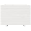 Miniatyrbilde 6 av 11: vidaXL Plantekasse hvit 70x70x49,5 cm heltre furu