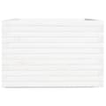 Miniatyrbilde 7 av 11: vidaXL Plantekasse hvit 70x70x49,5 cm heltre furu