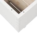 Miniatyrbilde 9 av 11: vidaXL Plantekasse hvit 70x70x49,5 cm heltre furu