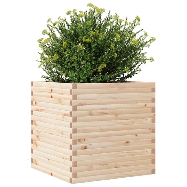 vidaXL Plantekasse 70x70x68,5 cm heltre furu