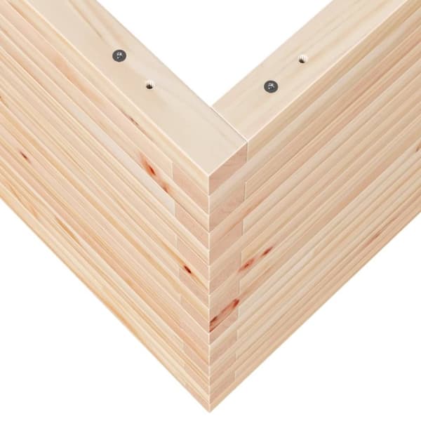vidaXL Plantekasse 70x70x68,5 cm heltre furu