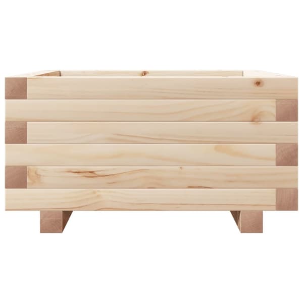 vidaXL Kukkalaatikko 50x50x26,5 cm täysi mänty