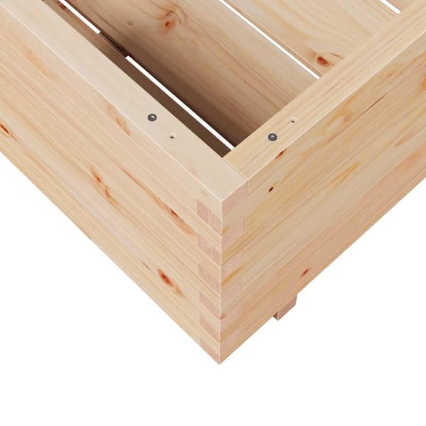 vidaXL plantekasse 70x70x49,5 cm massivt fyrretræ