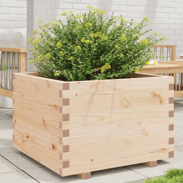 vidaXL plantekasse 70x70x49,5 cm massivt fyrretræ