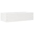 Miniatyrbilde 6 av 10: vidaXL Hageplantekasse hvit 90x40x23 cm heltre furu
