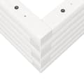 Miniatyrbilde 7 av 10: vidaXL Hageplantekasse hvit 90x40x23 cm heltre furu