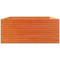 Miniatyrbilde 7 av 11: vidaXL Plantekasse voksbrun 110x110x49,5 cm heltre furu