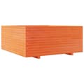 Miniatyrbilde 1 av 11: vidaXL Plantekasse voksbrun 110x110x49,5 cm heltre furu